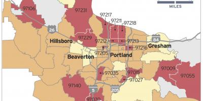 Radon ramani katika Portland